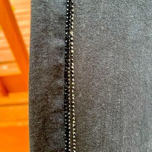 High waist black stretch denim jeans